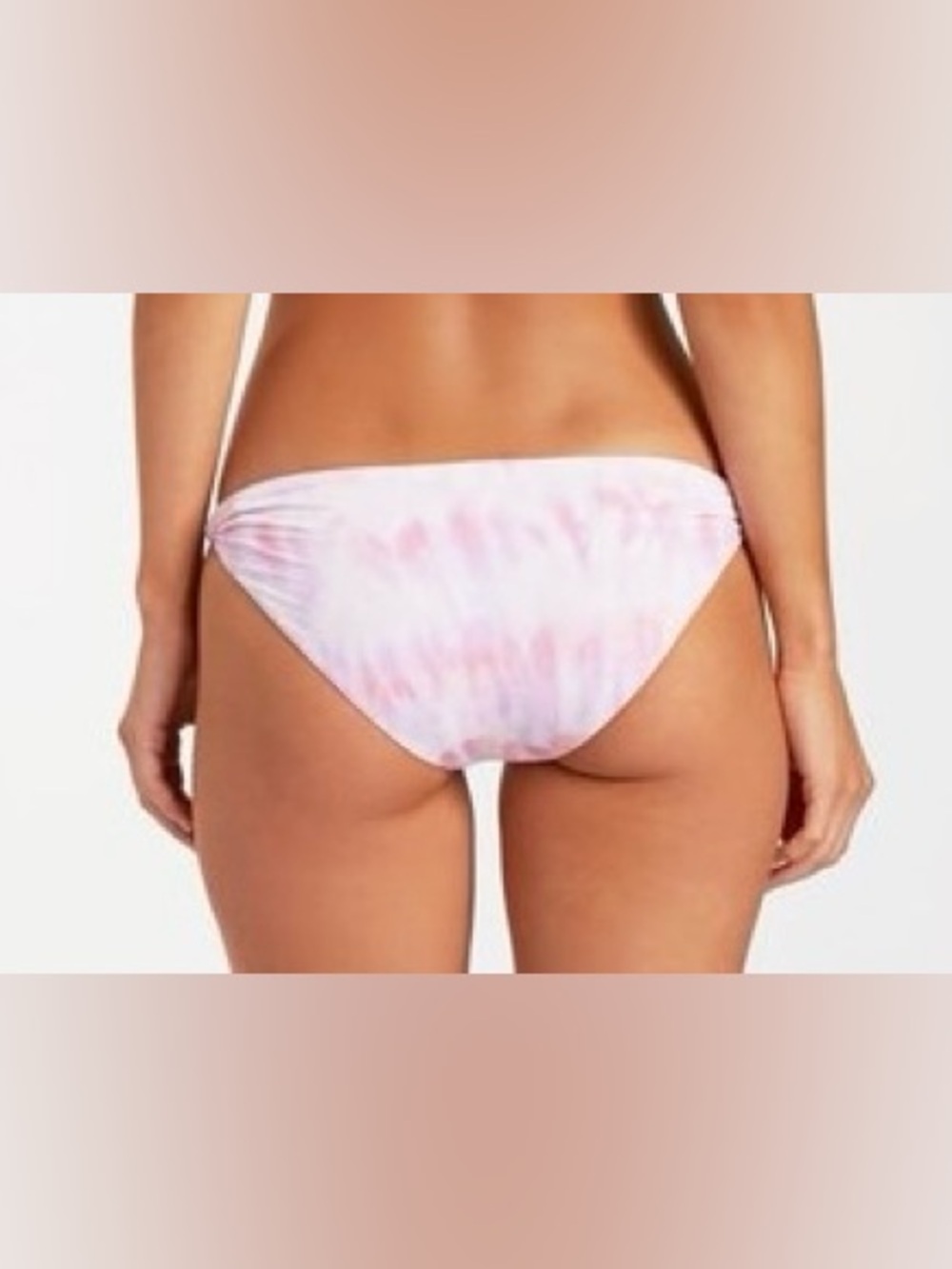 Billabong Women's Pink Tie-Dye Bikini Bottom